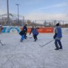 В Спутнике состоялись соревнования по хоккею с мячом